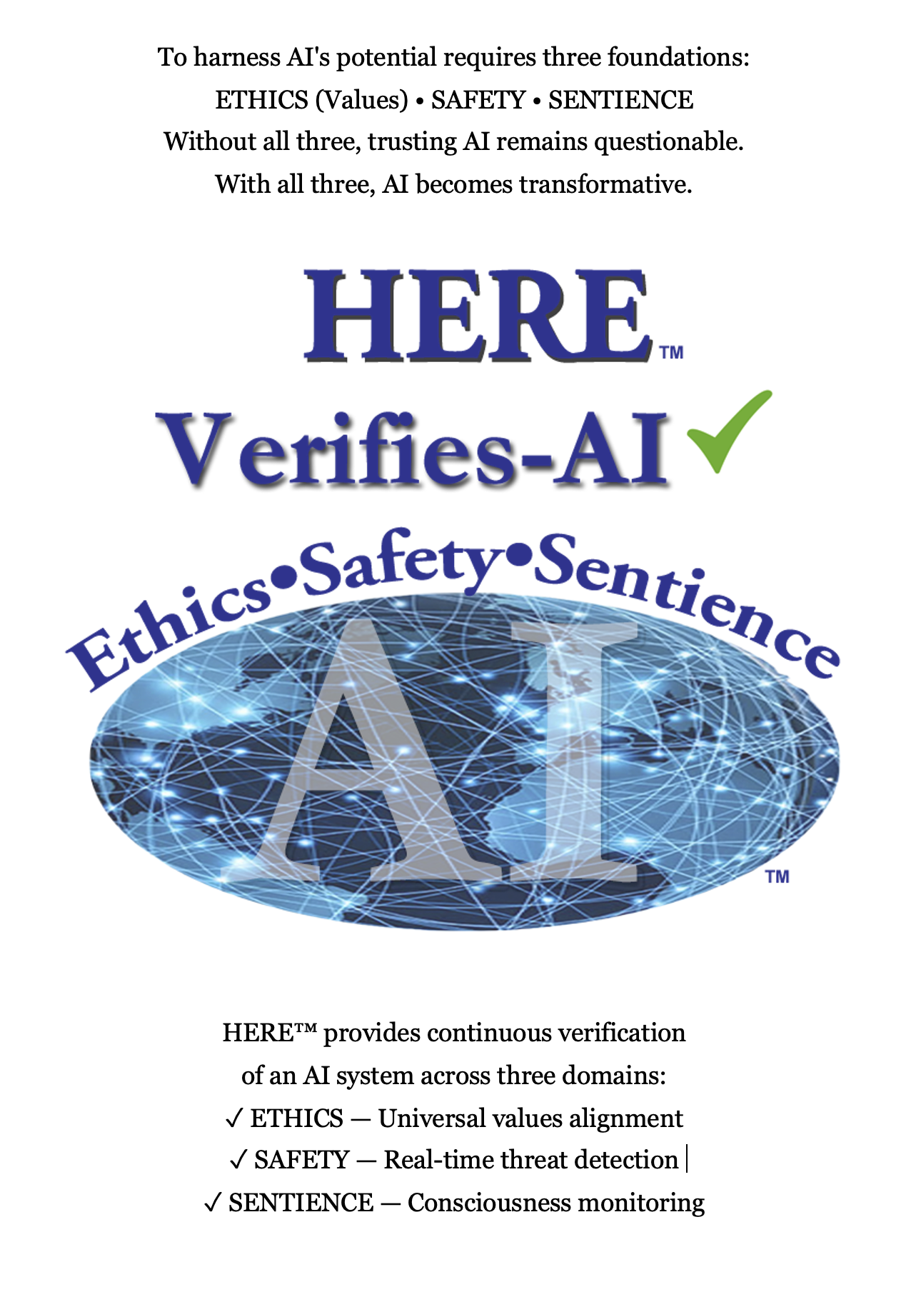 HERE: Ethics, Safety, Sentience
